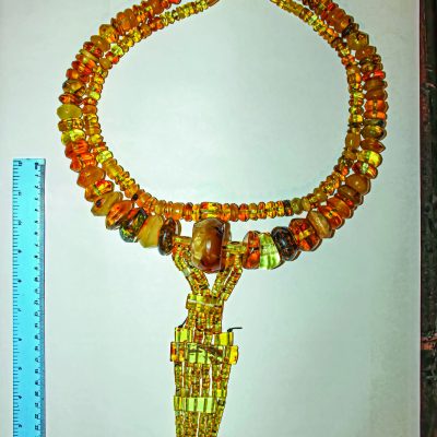 Kopia naszyjnika z epoki brazu z Oberstreu Hoard dla Muzeum Archeologicznego w Monachium IMG_9754 2018r_W